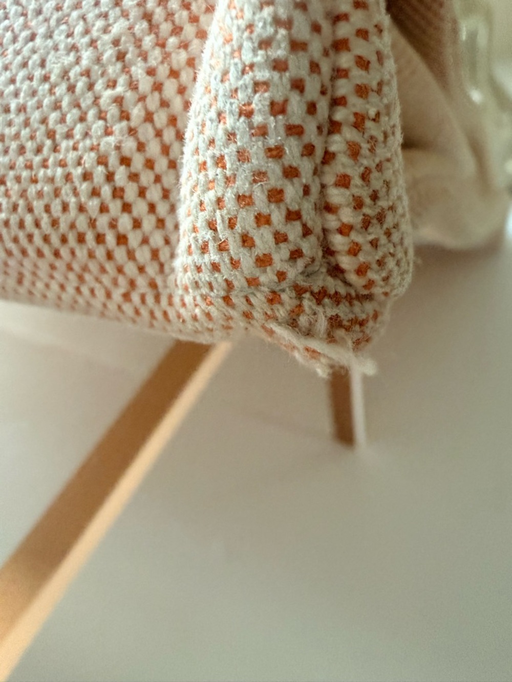 Authentic Hermès MM (medium) tote in the iconic cream canvas/  signature orange - Picture 12 of 16
